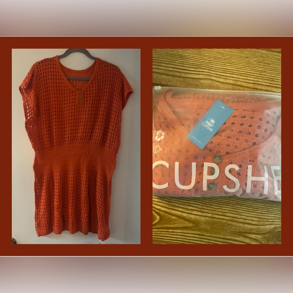 New in package 
Cupshe clothing swim sweater dress L-XL